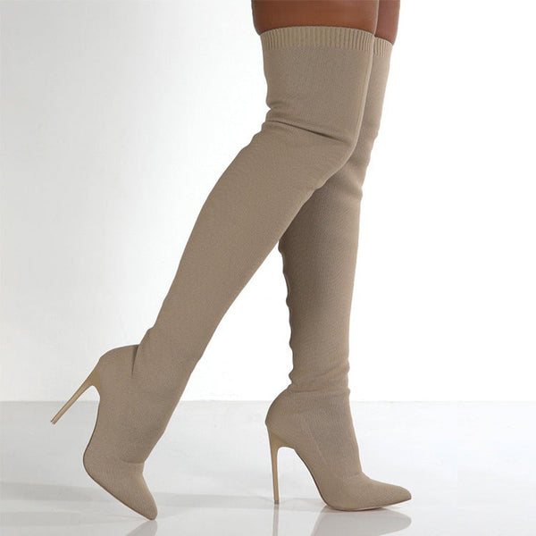 Knit Over Knee Boots