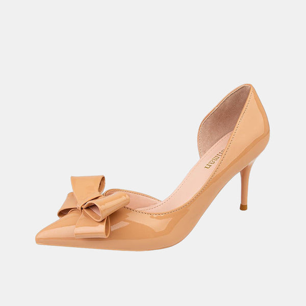 Bow-embellished Pumps
