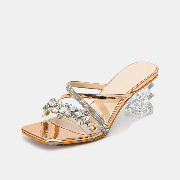 Crystal Rhinestone Mules