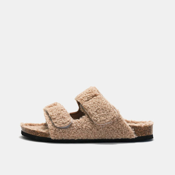 Suede Cork Slippers