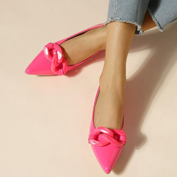 Pointed Toe Flat Pumps
