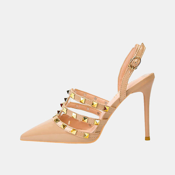 Begonia Strappy Rivets Pumps