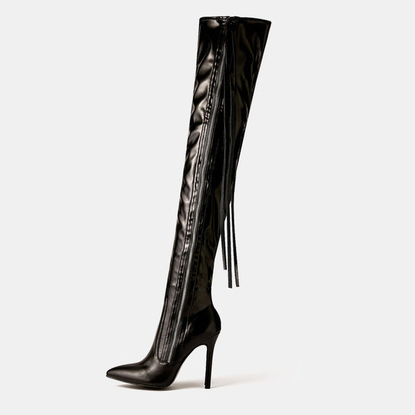Wastaria Tassel Over-the-knee Boots