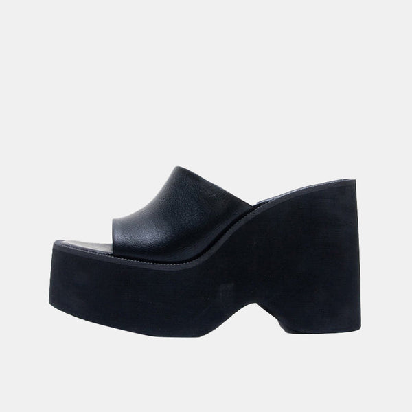 Kale Platform Mules