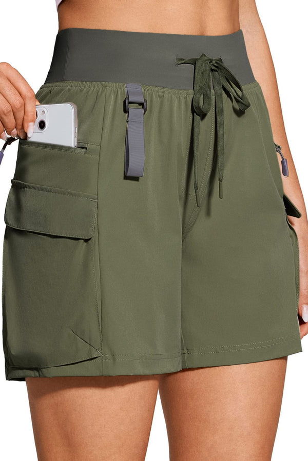 Women's multifunctional outdoor hiking shorts